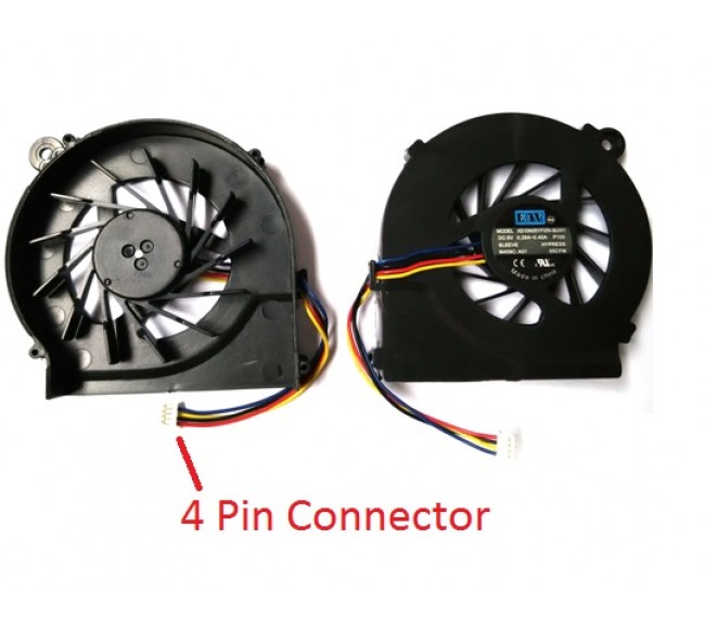 Fan For HP 250, 450, 455, 1000-1000, 2000-2A, 2000-2B, 2000-2C, 2000Z, CQ42, CQ45 CPU Cooling Fan Cooler ( 4-Pin )