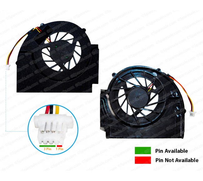 Fan For Lenovo Thinkpad W510, T510 Cpu Cooling Fan (3-Pin/Wire)