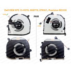 Fan For Dell XPS 15-9560, 15-7590, 15-9570, Precision 5520, 5530, 5540, M5530, M5540 CPU & GPU Cooling Fan Cooler