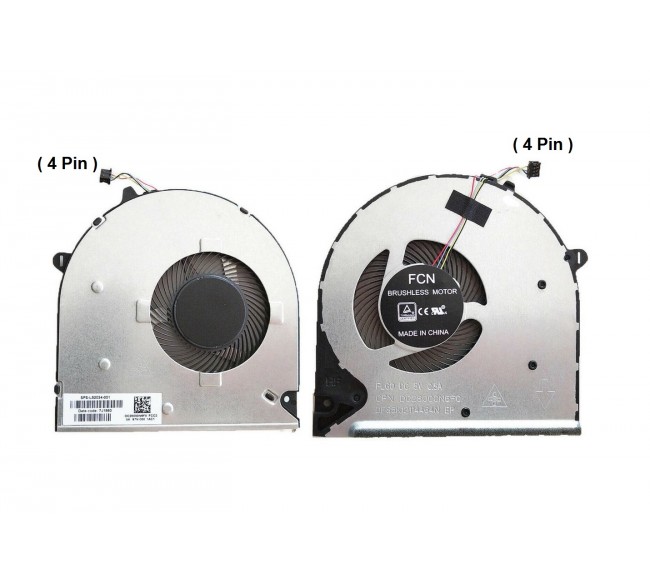 Fan For HP Pavilion 15-DU, 15DU, 15-DW, 15DW, 15-DY, 15-DY, 15S-DU, 15S-DW, 15S-DY FLG0 Series CPU Cooling Fan Cooler ( 4-PIN )