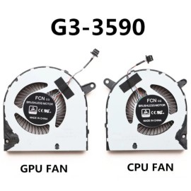 Dell Gaming G3-3500, G3-3590, 15-3590, G5 SE 15 5500, 15-5505, P89F CPU & GPU Cooling Fan Cooler 4-PIN (i7 9th Gen)  ( THIN ) 