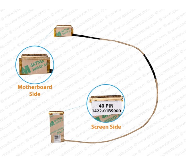 Display Cable For ASUS P55VA, P55V, P55A, P55, 1422-01BS000, 1422-01BT000, 14005-00880000 LCD LED LVDS Flex Video Screen Cable