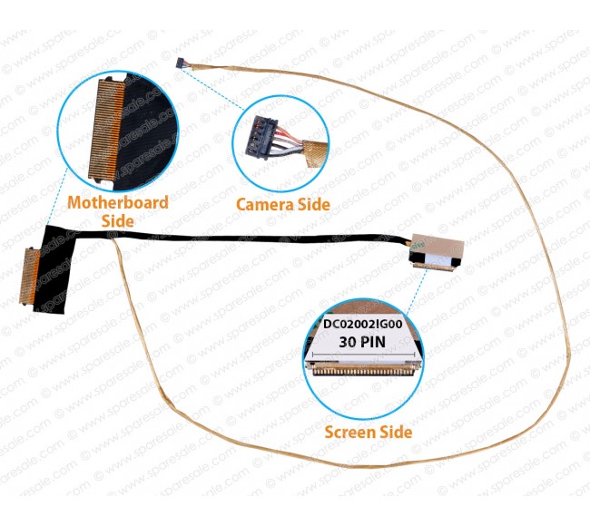 Display Cable For DELL Vostro 15-5568, 15-5468, 0CNDK7, DC02002IG00 LCD LED LVDS Flex Video Screen Cable 