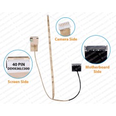 Display Cable For HP Pavilion G6-2000 Series, G6-2238DX, DD0R36LC000, DD0R36LC020, DD0R36LC030, DD0R36LC040, DD0R36LC050 LCD LED LVDS Flex Video Screen Cable