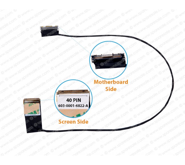 Display Cable For Sony VAIO VPCCB, CB16, CB17, CB18, CB26, CB28EC, CB45FG, V060, PCG-71611w, 603-0001-6822-A LCD LED LVDS Flex Video Screen Cable