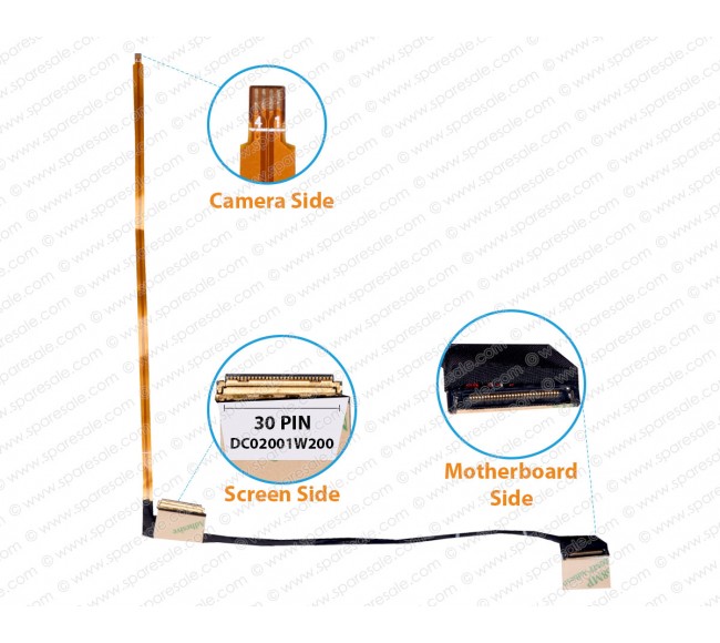 Display Cable For Lenovo Yoga 710-11ISK, DC02001W200, DC02001W210 LCD LED LVDS Flex Video Screen Cable 