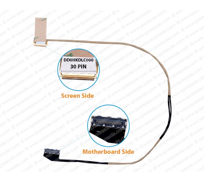 Display Cable For Sony Vaio SVF153, SVF153A1QT, SVF15314SCW, SVF153A1RT, DD0HKDLC000, DD0HKDLC010 LCD LED LVDS Flex Video Screen Cable