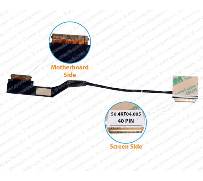 Display Cable For Lenovo ThinkPad T420S, T430S, T420SI, T430SI, 50.4KF04.001, 50.4KF04.021, 50.4KF04.005, 04W1686 LCD LED LVDS Flex Video Screen Cable