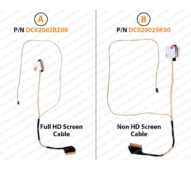 Display Cable For Dell Inspiron 15-5000, 15-5559, 15-5555, 15-5558, 15-5551, 15-5589, Vostro 15-3558, 15-3552, 15-3559, 15-3551 LCD LED LVDS Flex Video Screen Cable