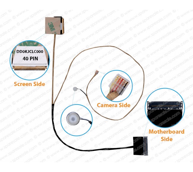 Display Cable For ASUS K46, K46CA, K46CB, K46CM, S46, S46E, S46C, A46C, DD0KJCLC000, 14005-00590100, 14005-00590000 LCD LED LVDS Flex Video Screen Cable