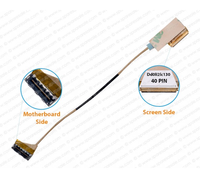 Display Cable For Lenovo Thinkpad Edge E130, E135, E145, X131, X131E, Chromebook X140E, DD0LI2LC110, DD0LI2LC120, DD0LI2LC130, DD0LI3LC010, DD0LI3LC020, 04W3868 LCD LED LVDS Flex Video Screen Cable