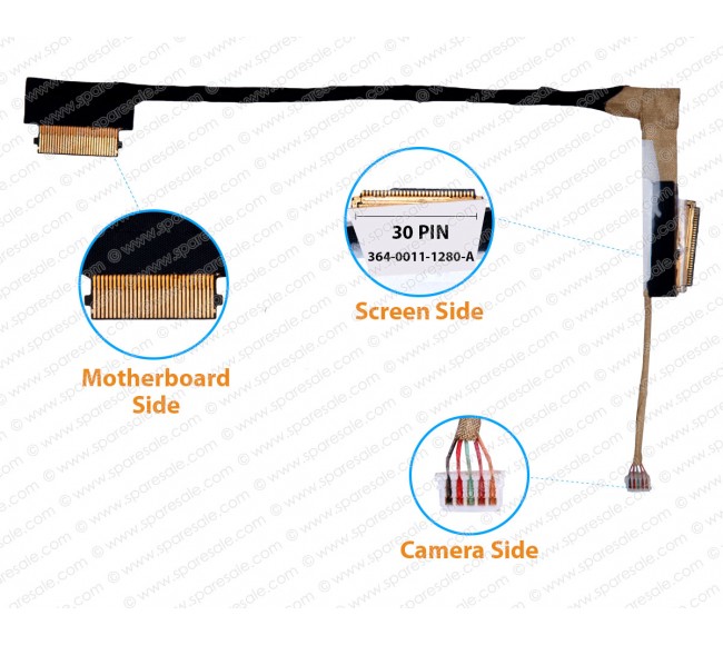Display Cable For Sony VAIO SVP13, POR13, SVP131, SVP132, SVP13A, SVP1312, V270, 364-0011-1280-A LCD LED LVDS Flex Video Screen Cable