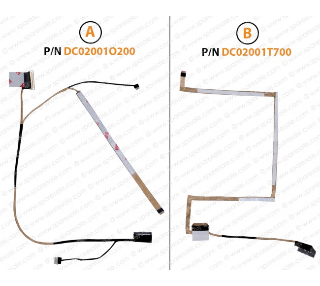 Display Cable For Dell Latitude E6440, E5540, VAL90, TYXW6, 0W5JMV, DC02001O200, DC02001T700 LCD LED LVDS Flex Video Screen Cable