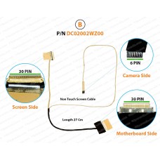 (B) ( 30 Pin Screen Side ) ( Non Touch Screen Cable ) ( Length 27 Cm ) DC02002WZ00, 924930-001, 798933-011, 909185-005