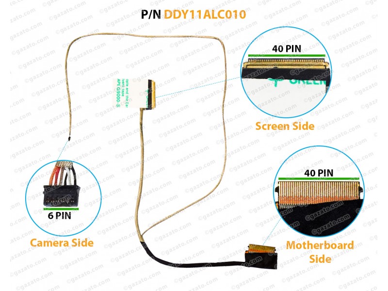 Original LCD LED Video Display Screen Cable for HP Pavilion 14-V DDY11ALC010 