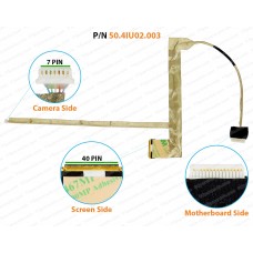 Display Cable For Dell Inspiron M4040, M4050, N4040, N4050, Vostro 2420, 1450, 3420, 50.4IU02.301, 50.4IU02.201, 50.4IU02.101, 50.4IU02.001, 0K46NR LCD LED LVDS Flex Video Screen Cable 