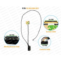 Display Cable For HP EliteBook Folio 1040-G1, 1040-G2, 50.4LU06.001, 50.4LU06.011, 50.4LU06.021 LCD LED LVDS Flex Video Screen Cable
