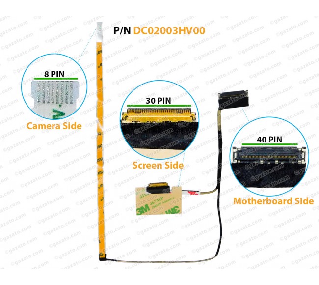 Display Cable For Lenovo S540-14IWL, S540-14IML, S540-14API, Air-14IWL, EL451, DC02003HV00, DC02003HW00, 5C10S29895 LCD LED LVDS Flex Video Screen Cable
