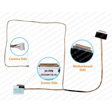 Display Cable For Lenovo Ideapad 100-15IBB, 100-15LBD, DC02001XL00, DC02001XL10 LCD LED LVDS Flex Video Screen Cable ( 30 Pin Screen Side )
