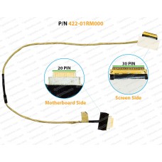 Display Cable For Toshiba Satellite C40-B, C45-B, L40, L40D, L40D-B, L40D-A, L45D-B, 1422-01RM000, CASU-1A LCD LED LVDS Flex Video Screen Cable ( 30-Pin )