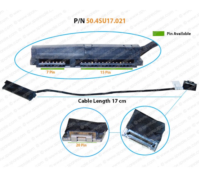 HDD Cable For HP Pavilion DV7, DV7-7000, DV7-7100, DV6-7000, M7, DV6T-7, 50.4SU17.021 SATA Hard Drive Connector