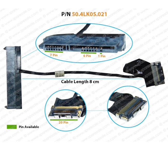 HDD Cable For Acer Aspire V5-122,  V5-122P, V5-132P, 50.4LK05.021 SATA Hard Drive Connector