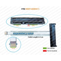 Hdd Cable For Hp Pavilion 14-P, 14-F, 15-P, 15-F, 17-P, 17-F, 15-K, 17-K DD0Y34HD011, DD0Y34HD021, DD0Y34HD001 SATA Hard Drive Connector