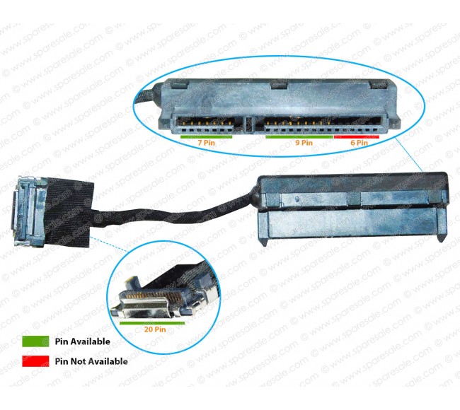 HDD Cable For HP Pavilion DV5-1000, DV5T-1000, DV6-1000, DV6-2000, DV7-2000, DV7-3000, hdx16, hdx18, Mini 210, 1103 SATA Hard Drive Connector