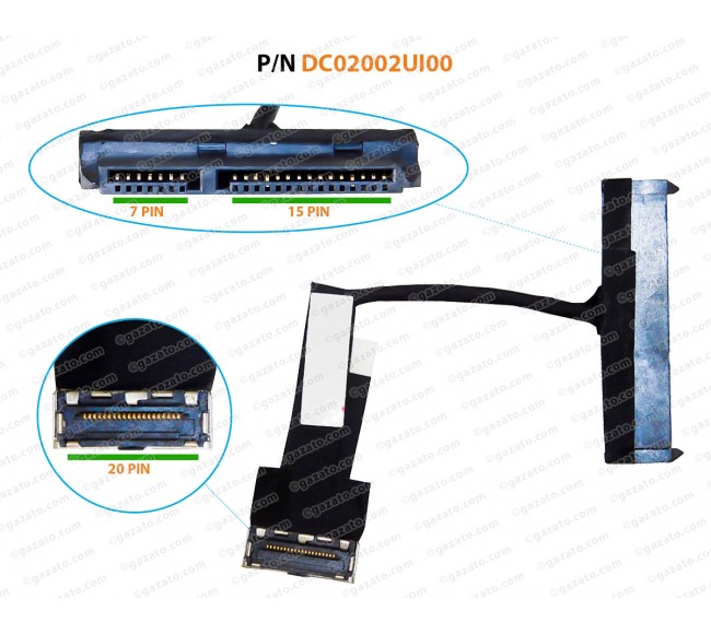 HDD Cable For Acer Predator Helios 300 G3-571, G3-572, ACER NITRO 5 AN515-51 SERIES C5PRH DC02002UI00, 50.Q28N2.004, 50.GP8N2.004 SATA Hard Drive Connector