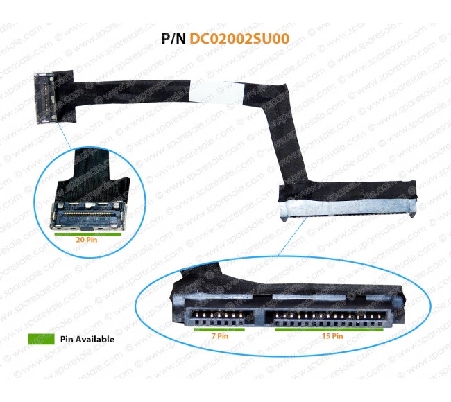Hdd Cable For Acer Aspire 5 A515, A515-51, A515-51G, A615, A615-51G, A615-51G-536X, C5V01, DC02002SU00, 50.GP4N2.004, 71NFJ1BO007, N17C4 SATA Hard Drive Connector