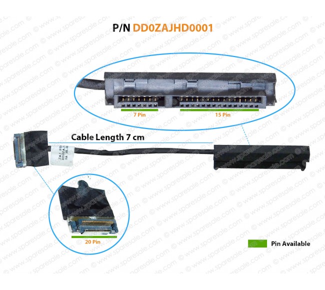HDD Cable For Acer Aspire 3 A315,  A315-21, A315-31, A315-32, A315-51, A315-52, A315-31, A314-32, A314 Series SATA Hard Drive Connector