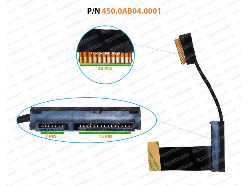 Zahara SATA HDD Festplattenanschlusskabel Ersatz für Lenovo ThinkPad T570 P51S m2.5 Typ 20H9 20HA 20JW 01ER034 450.0AB04.0001 