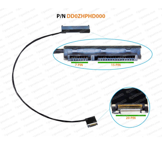 HDD Cable For Acer Aspire A111-31-C16R, A111, A111-31-C4G3, A111-31-C776, A311-31, ES1, ES1-132, ES1-332 Series C9NT, ZHP DD0ZHPHD000 SATA Hard Drive Connector
