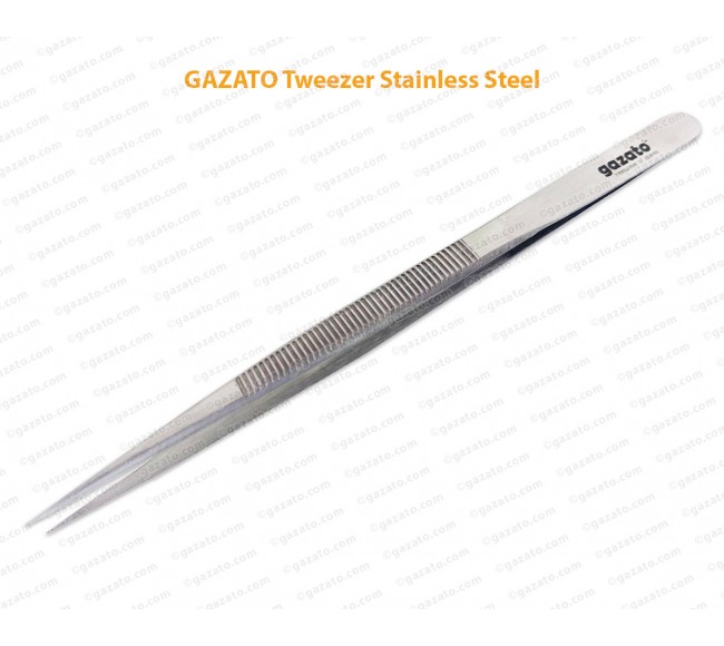GAZATO Tweezer Stainless Steel Heavy Quality 