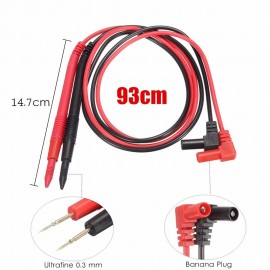 1 Pair 1000V 10A Universal Digital Multimeter Multi Meter Test Lead Probe Wire Pen Cable L1Y