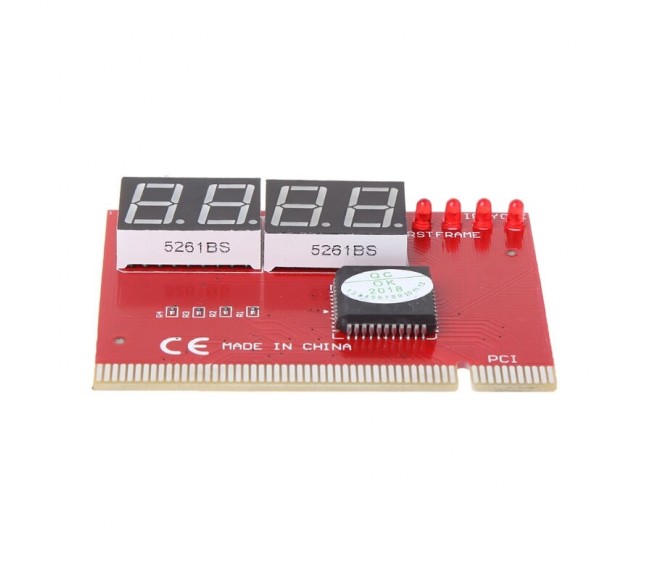 PCI 4-Digit Motherboard Diagnostic Card With User Guide