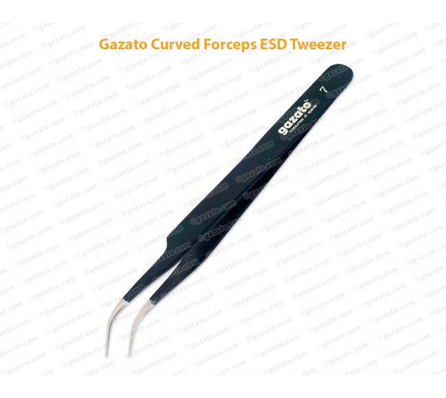 Gazato Curved Forceps ESD Tweezers