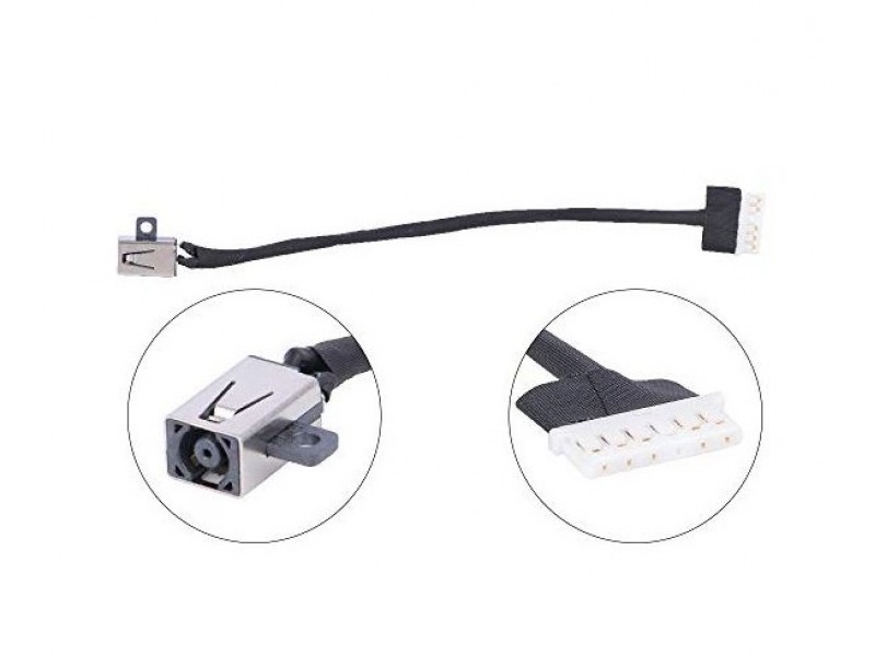 Gintai DC Power Jack Socket Cable Replacement For Dell Inspiron 14 3468 15 3568 3562 3578 P63F 15-3567 450.09W05.0011 FWGMM