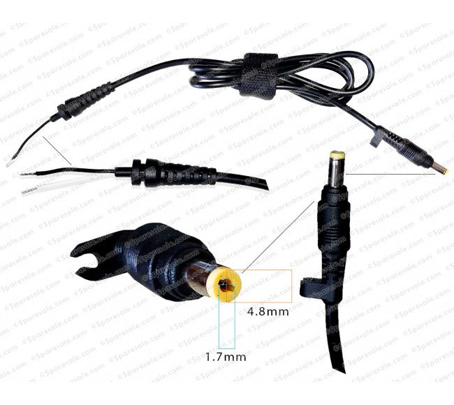 DC Adapter Cable For HP Charger pin (4.8*1.7)