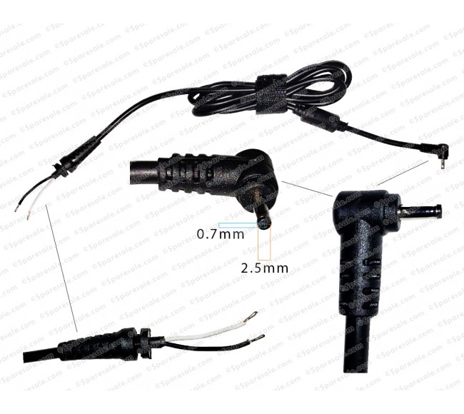 DC Adapter Cable For Asus charger pin (2.5*0.7)